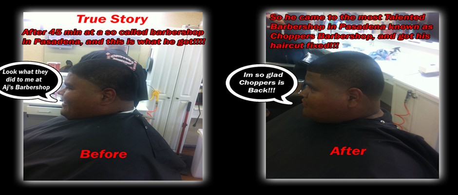 Before and After Choppers Houston Barbershop